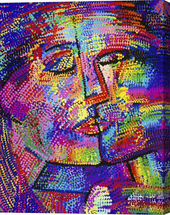 Diana Ong Shimmering Face Stretched Canvas Painting / Canvas Art