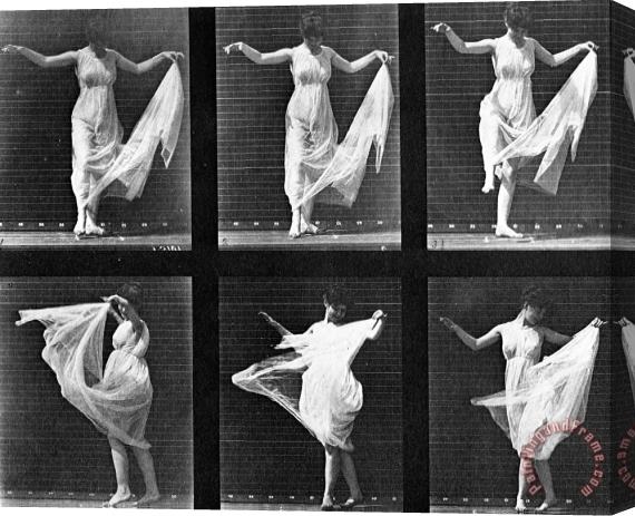 Eadweard Muybridge Dancing Woman Stretched Canvas Painting / Canvas Art