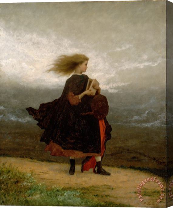 Eastman Johnson The Girl I Left Behind Me Stretched Canvas Painting / Canvas Art
