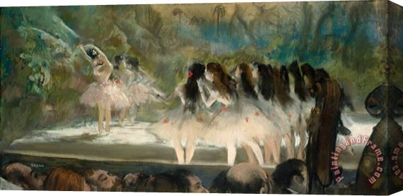 Edgar Degas Ballet at The Paris Opera 2 Stretched Canvas Print / Canvas Art