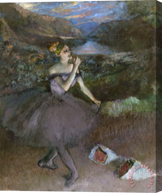 Edgar Degas Dancer with Bouquet, Ca. 1895 1900 Stretched Canvas Painting / Canvas Art