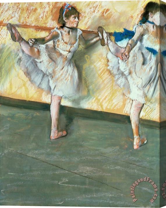 Edgar Degas Dancers at the bar Stretched Canvas Painting / Canvas Art
