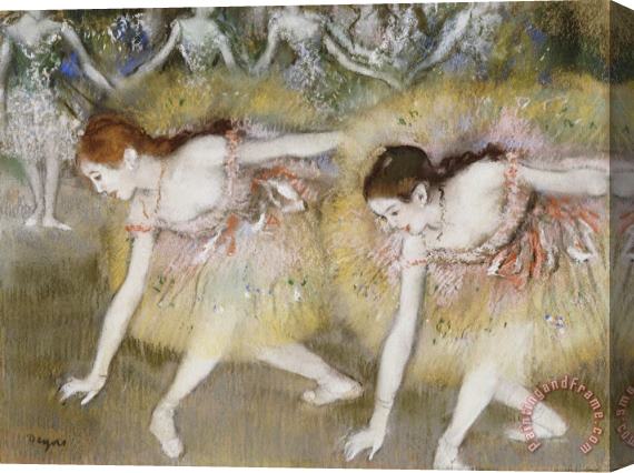 Edgar Degas Dancers Bending Down Stretched Canvas Painting / Canvas Art