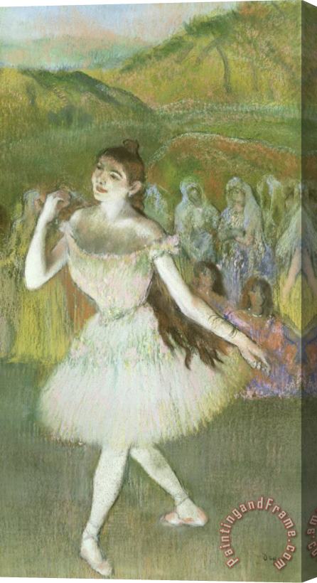 Edgar Degas Pink Dancer Stretched Canvas Print / Canvas Art
