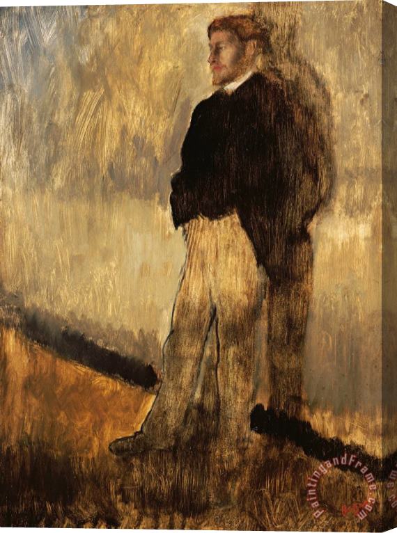 Edgar Degas Portrait of a Man Stretched Canvas Print / Canvas Art
