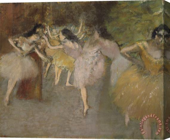 Edgar Degas Rehearsal Before The Ballet Stretched Canvas Print / Canvas Art