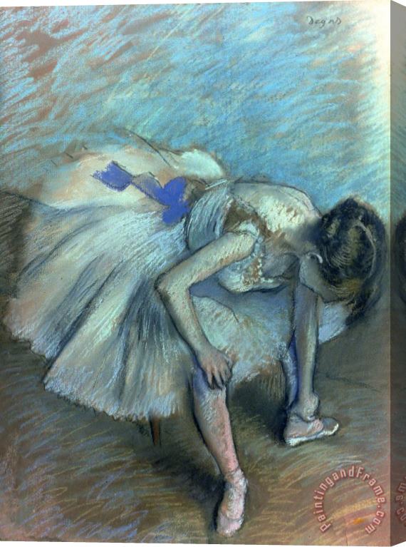 Edgar Degas Seated Dancer Stretched Canvas Painting / Canvas Art