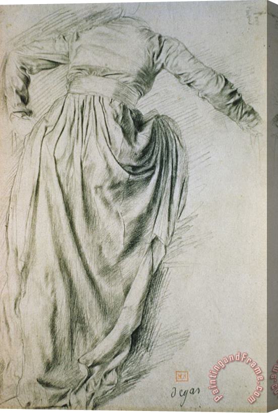Edgar Degas Study of a Draped Woman Stretched Canvas Print / Canvas Art
