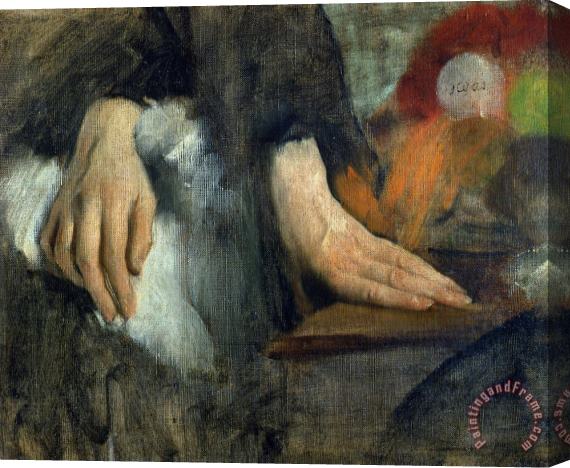 Edgar Degas Study of Hands Stretched Canvas Print / Canvas Art