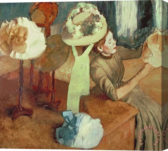Edgar Degas The Millinery Shop Stretched Canvas Painting / Canvas Art