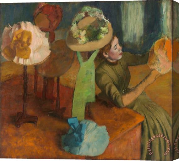 Edgar Degas The Millinery Shop Stretched Canvas Print / Canvas Art