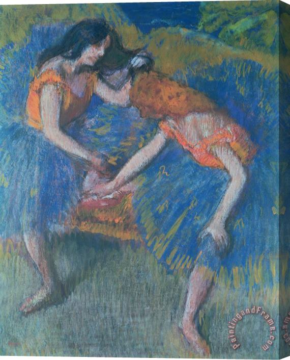 Edgar Degas Two Dancers Stretched Canvas Painting / Canvas Art