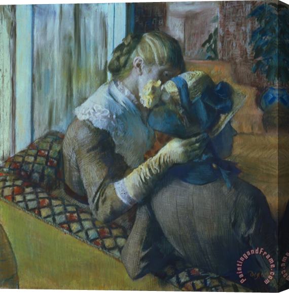 Edgar Degas Two Women Stretched Canvas Print / Canvas Art