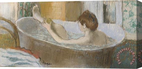 Edgar Degas Woman in her Bath Stretched Canvas Painting / Canvas Art