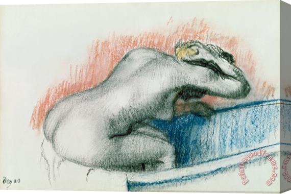 Edgar Degas Woman Washing in the Bath Stretched Canvas Painting / Canvas Art