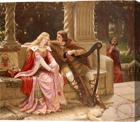 Edmund Blair Leighton The End of the Song Stretched Canvas Painting / Canvas Art