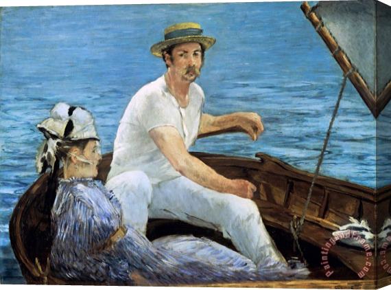 Edouard Manet Boating Stretched Canvas Print / Canvas Art