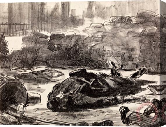 Edouard Manet Civil War (guerre Civile) Stretched Canvas Print / Canvas Art