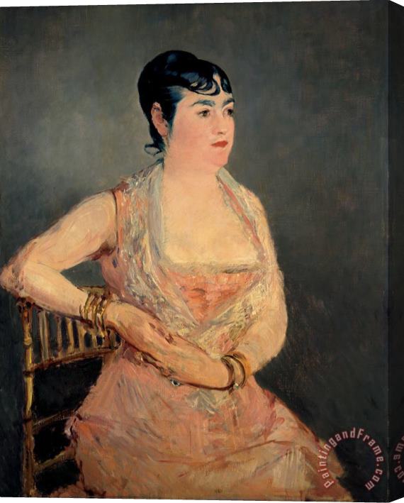Edouard Manet Lady in Pink Stretched Canvas Painting / Canvas Art