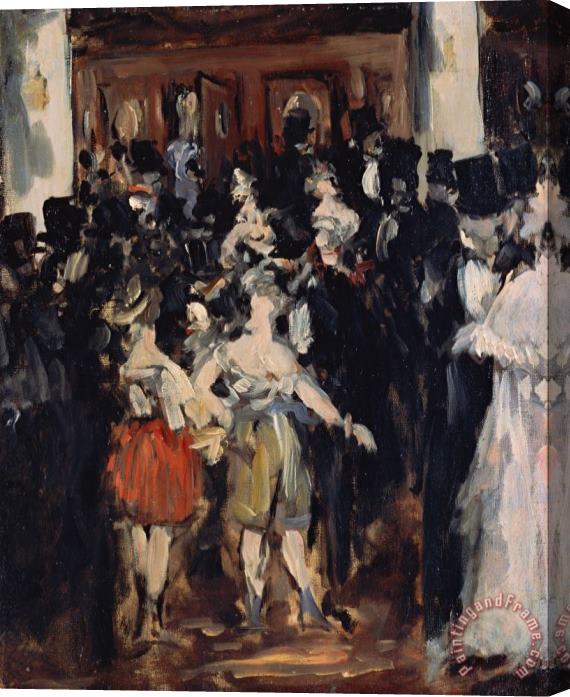 Edouard Manet Masked Ball At The Opera Stretched Canvas Painting / Canvas Art