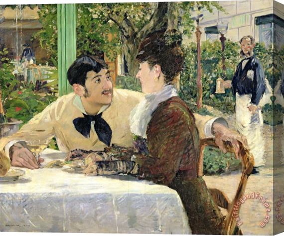 Edouard Manet The Garden of Pere Lathuille Stretched Canvas Painting / Canvas Art