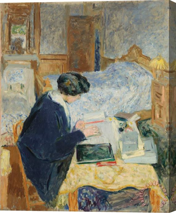 Edouard Vuillard Lucy Hessel Reading (lucy Hessel Lisant) Stretched Canvas Print / Canvas Art