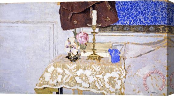 Edouard Vuillard Nature Morte Au Bougeoir (the Candlestick) Stretched Canvas Painting / Canvas Art