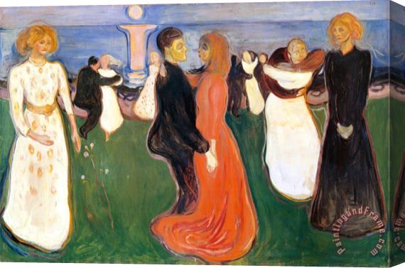Edvard Munch Dance of Life 1900 Stretched Canvas Print / Canvas Art