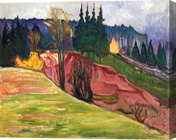 Edvard Munch From Thuringewald Stretched Canvas Painting / Canvas Art