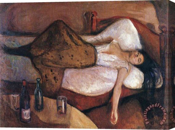 Edvard Munch The Day After 1895 Stretched Canvas Painting / Canvas Art