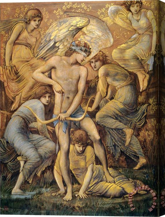 Edward Burne Jones Cupid's Hunting Fields Stretched Canvas Print / Canvas Art