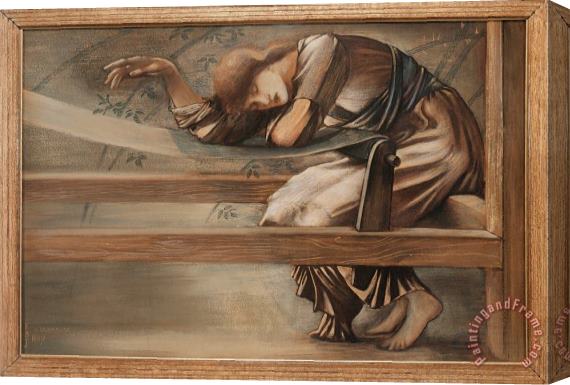 Edward Burne Jones The Briar Rose Study for The Garden Court Stretched Canvas Print / Canvas Art
