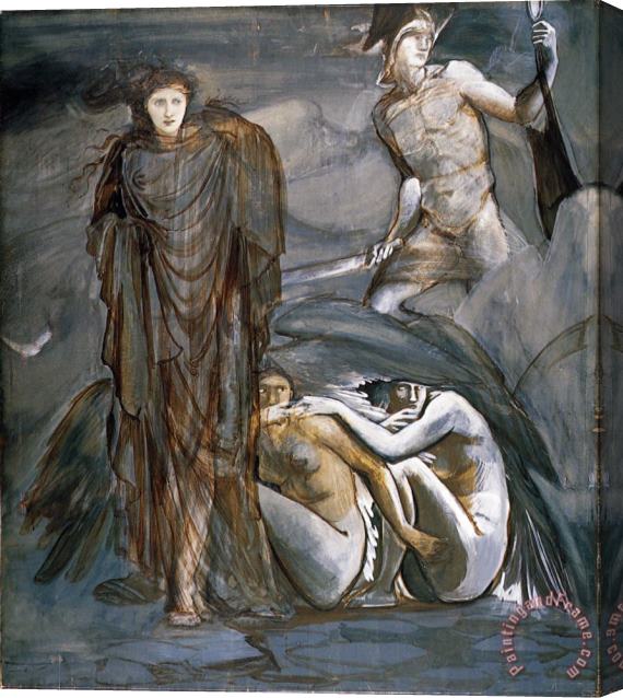 Edward Burne Jones The Perseus Series The Finding of Medusa Stretched Canvas Painting / Canvas Art