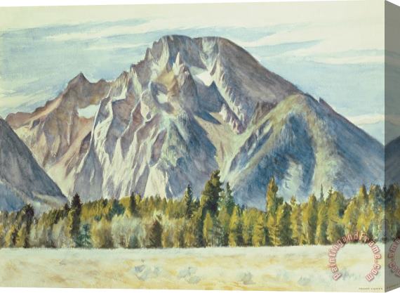 Edward Hopper Mount Moran Stretched Canvas Print / Canvas Art