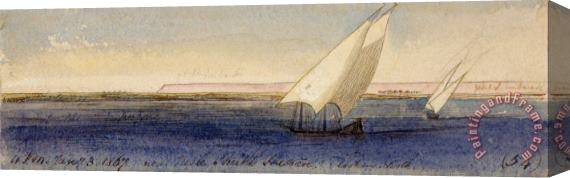 Edward Lear Near Nesle Sheikh Hassan, Looking South Stretched Canvas Print / Canvas Art
