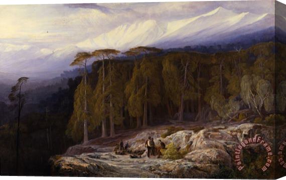 Edward Lear The Forest of Valdoniello, Corsica Stretched Canvas Print / Canvas Art