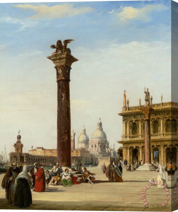 Edward Pritchett Piazza San Marco Venice Stretched Canvas Print / Canvas Art