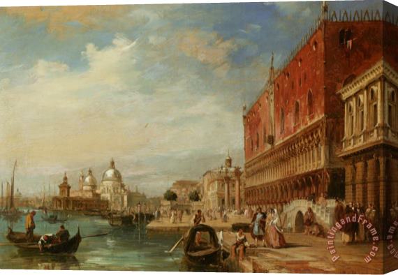 Edward Pritchett Santa Maria Della Salute From The Dodges Palace Venice Stretched Canvas Print / Canvas Art