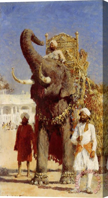 Edwin Lord Weeks The Rajahs Elephant Stretched Canvas Print / Canvas Art