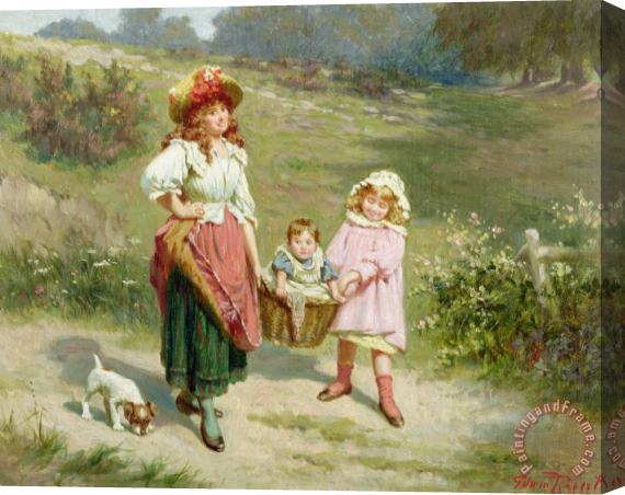 Edwin Thomas Roberts To Market To Buy a Fat Pig Stretched Canvas Painting / Canvas Art