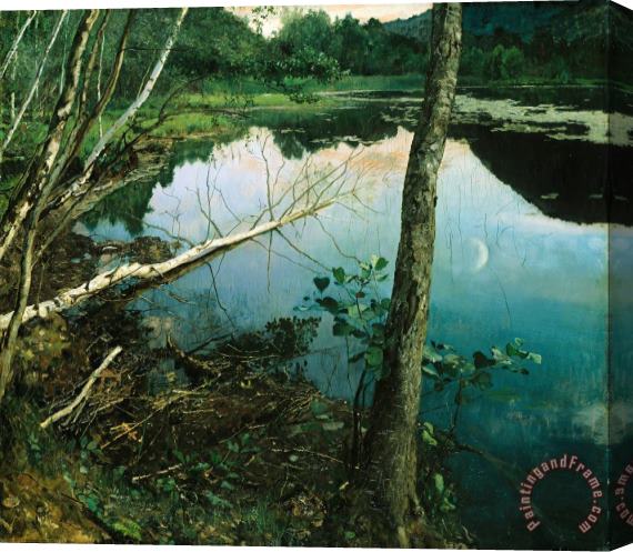 Eilif Peterssen Summer Night Stretched Canvas Print / Canvas Art