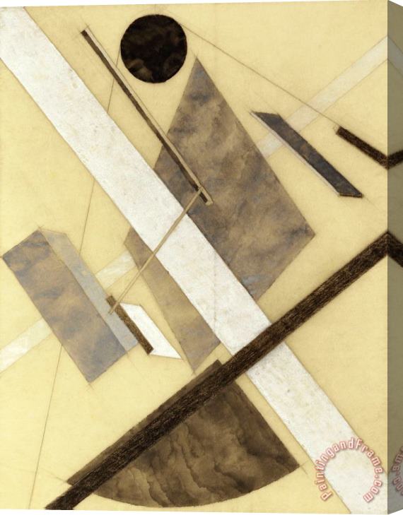 El Lissitzky Proun: Path of Energy And Dynamic Flows Stretched Canvas Print / Canvas Art