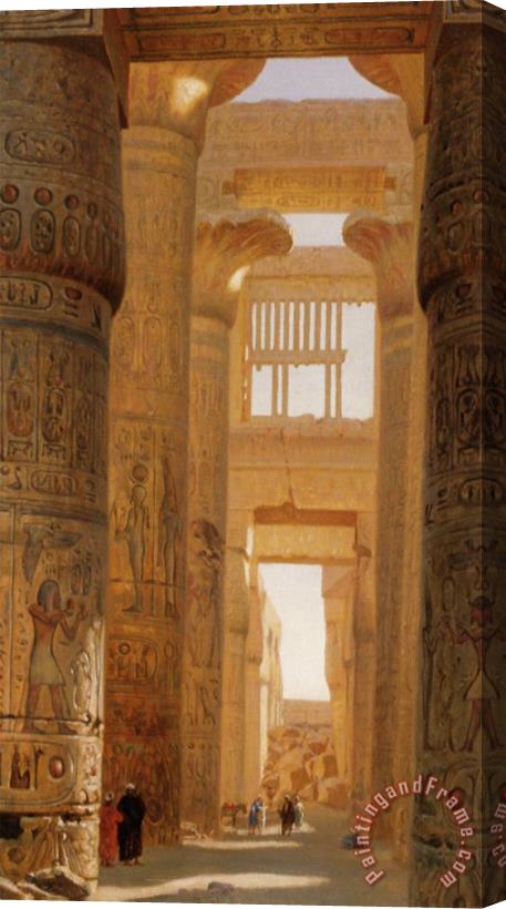Ernst Carl Eugen Koerner The Temple of Karnak Stretched Canvas Painting / Canvas Art