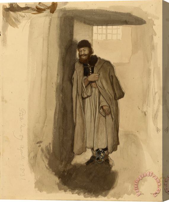Eugen Napoleon Neureuther A Hungarian Prisoner Stretched Canvas Print / Canvas Art