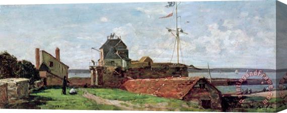 Eugene Boudin The Francois Ier Tower at Le Havre Stretched Canvas Print / Canvas Art