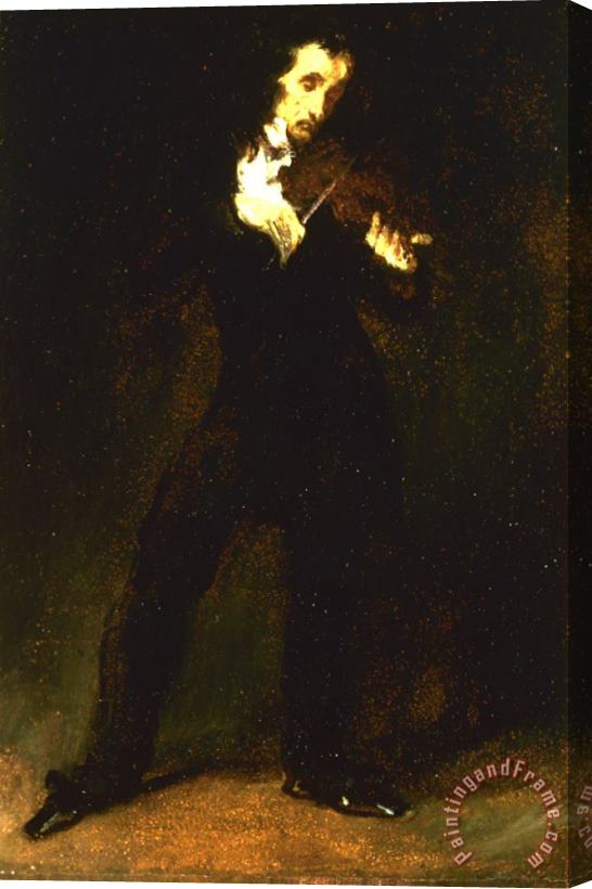 Eugene Delacroix Paganini Stretched Canvas Print / Canvas Art