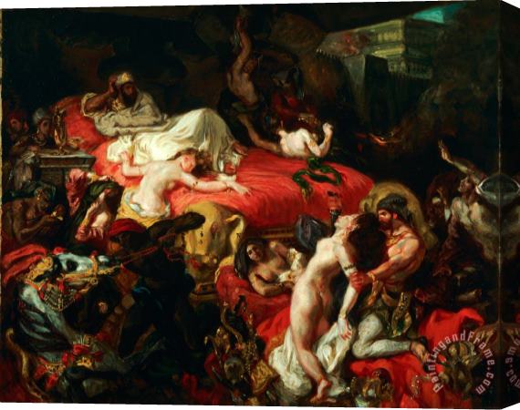 Eugene Delacroix The Death of Sardanapalus Stretched Canvas Print / Canvas Art