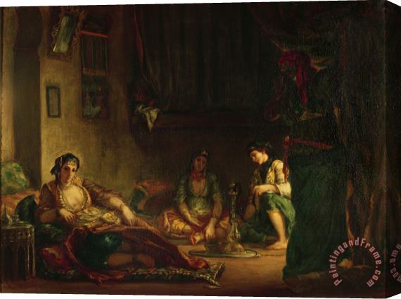 Eugene Delacroix The Women of Algiers in Their Harem Stretched Canvas Print / Canvas Art