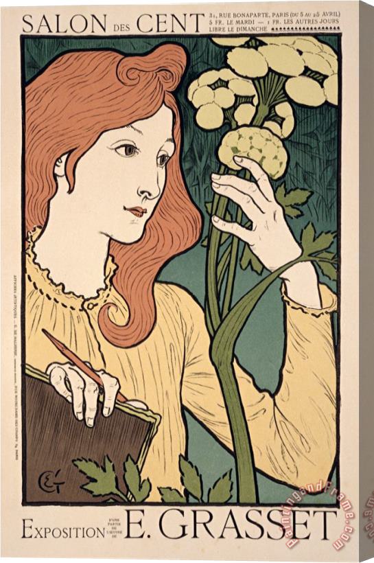 Eugene Grasset Reproduction of a Poster Advertising an Exhibition of Work by Eugene Grasset Stretched Canvas Painting / Canvas Art