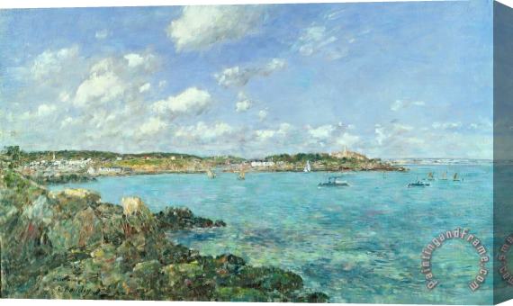 Eugene Louis Boudin The Bay of Douarnenez Stretched Canvas Painting / Canvas Art
